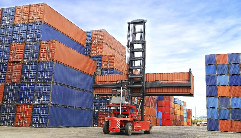 Forklift and Container